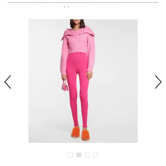 Jacquemus La Maille Risoul cropped wool sweater Size Small - Picture 2 of 8